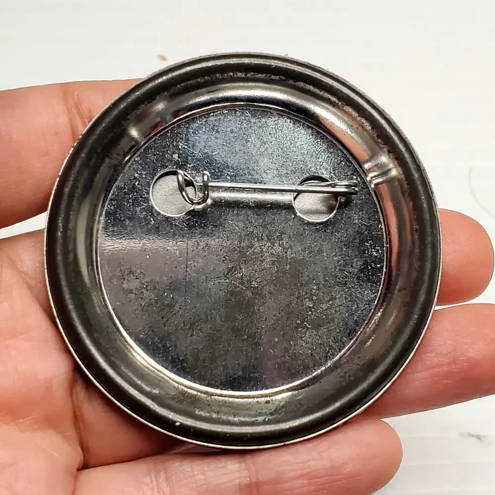 Don't Panic Federal Express Vtg Button Pin 2
